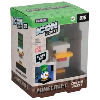 Светодиодная лампа Paladone Minecraft Chicken Jockey Icon Белый photo 4