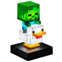 Светодиодная лампа Paladone Minecraft Chicken Jockey Icon Белый photo 5