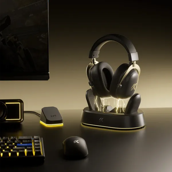 Căști Mchose V9 Turbo Gold Black Fără fir/ Gaming photo 5
