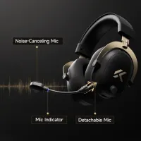 Наушники Mchose V9 Turbo Серый Черный Беспроводные/ Игровой photo 6