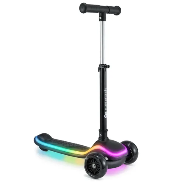 Trotinetă pentru copii cu trei roți KinderKraft Raket (KRRAKE00BLU0000) 50 kg/ Black photo 7