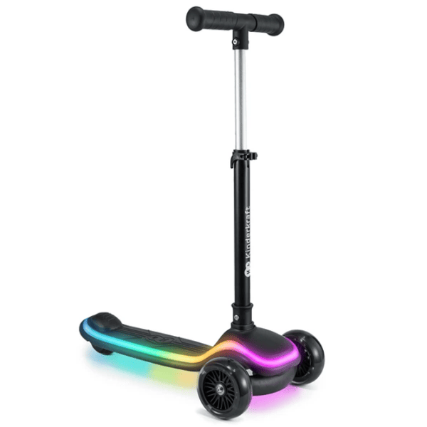 Trotinetă pentru copii cu trei roți KinderKraft Raket (KRRAKE00BLU0000) 50 kg/ Black photo 7