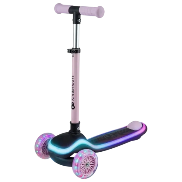 Детский трёхколёсный самокат KinderKraft Raket (KRRAKE00PNK0000) 50 кг/ Розовый photo 1