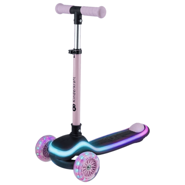 Детский трёхколёсный самокат KinderKraft Raket (KRRAKE00PNK0000) 50 кг/ Розовый photo 1