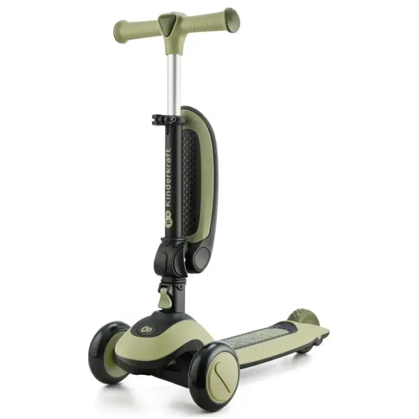 Детский трёхколёсный самокат KinderKraft Halley (KRHALL00GRE0000) 20 кг/ Зеленый photo 2