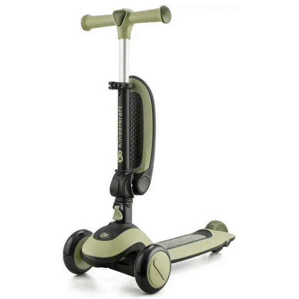 Детский трёхколёсный самокат KinderKraft Halley (KRHALL00GRE0000) 20 кг/ Зеленый photo 2