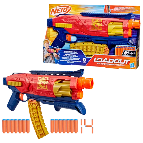 Бластер Nerf Loadout Blaster Shadowspeed Recon G1759 8+ / Стрел / Красный photo 5