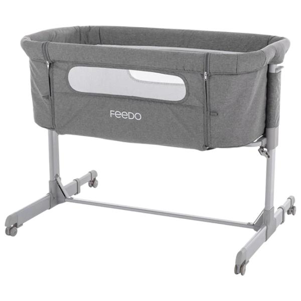 Pat pentru copii Feedo 2 in 1  - / Gray photo 1