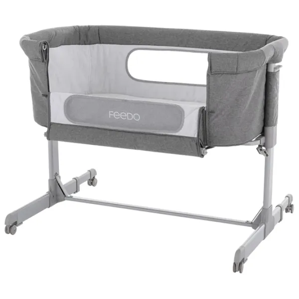 Pat pentru copii Feedo 2 in 1  - / Gray photo 2