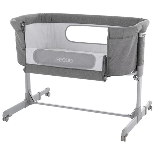 Pat pentru copii Feedo 2 in 1  - / Gray photo 2