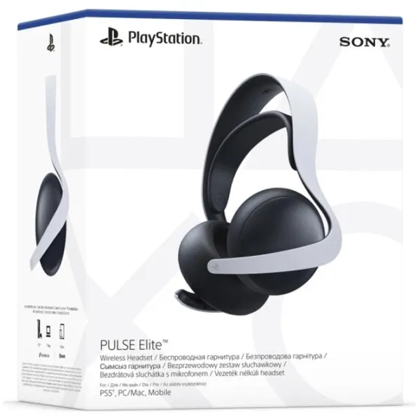 Căști Sony Pulse Elite Black White Fără fir/ Gaming photo 7