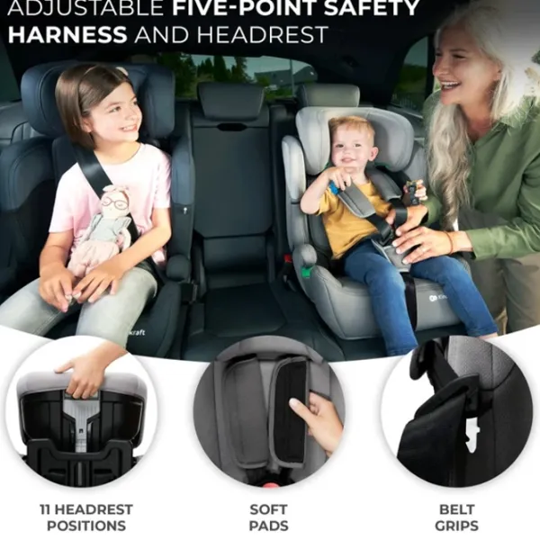 Детское автокресло KinderKraft Comfort Up 2  9 месяцев - 12 лет / 36 кг / Черный photo 8