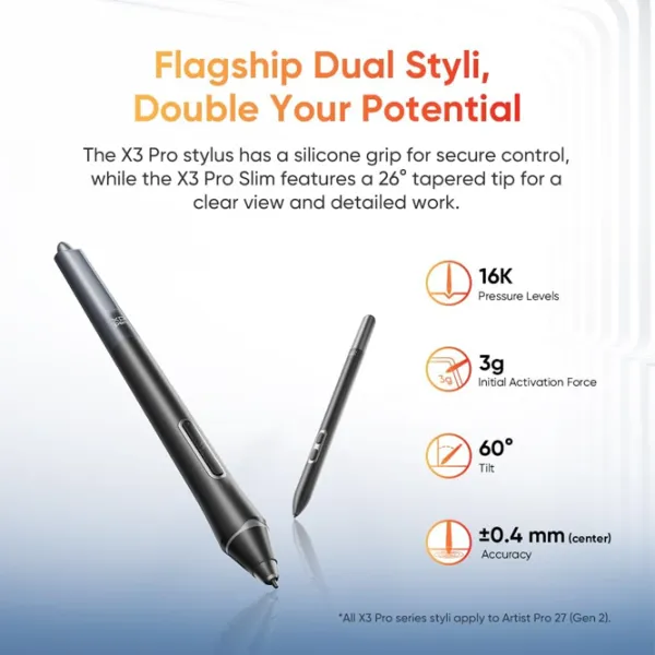 Tabletă grafică XP Pen Artist Pro 27 4K Gen 2 A3 / Black photo 5