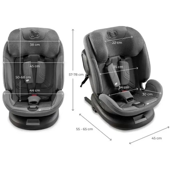 Scaun auto KinderKraft Xpedition 3  0 luni - 12 ani / 36 kg / Gray photo 11
