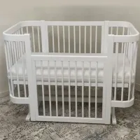 Детская кровать Lionelo Kuzea Elza 0 месяцев - 5 лет / White Gray photo 5