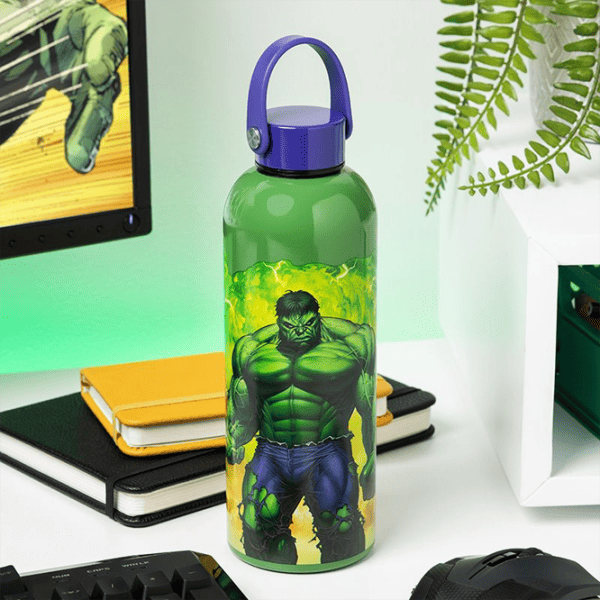 Sticlă pentru apă Paladone Hulk Metal Water Bottle Green photo 6