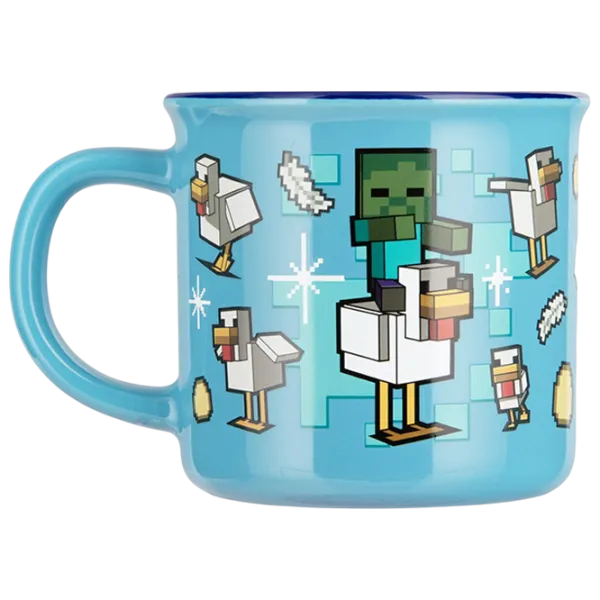 Cană Paladone Minecraft Chicken Jockey Heat Change Mug 350 ml photo 1