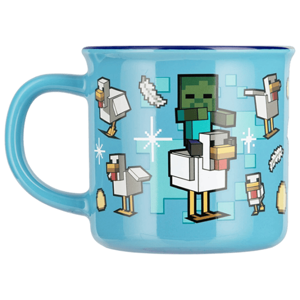 Cană Paladone Minecraft Chicken Jockey Heat Change Mug 350 ml photo 1
