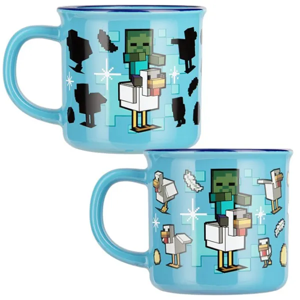 Cană Paladone Minecraft Chicken Jockey Heat Change Mug 350 ml photo 3