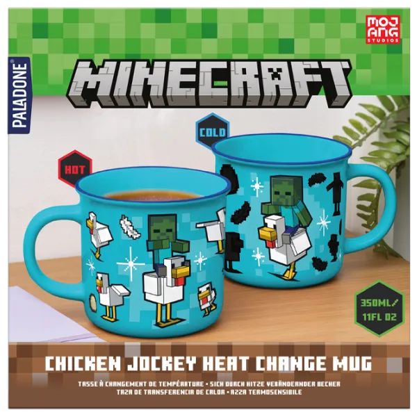 Cană Paladone Minecraft Chicken Jockey Heat Change Mug 350 ml photo 6