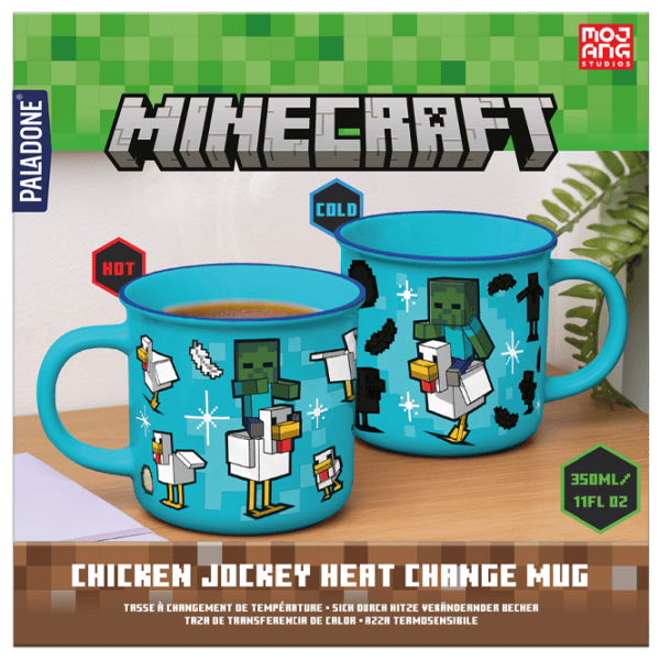 Cană Paladone Minecraft Chicken Jockey Heat Change Mug 350 ml photo 6