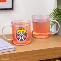 Cană Paladone Super Mario Princess Peach Iridescent Glass Mug 370 ml photo 2