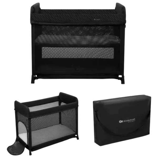 Țarc pentru copii KinderKraft Moon Dream (KLMODR00BLK3000) 0 luni - 3 ani / Black photo 6