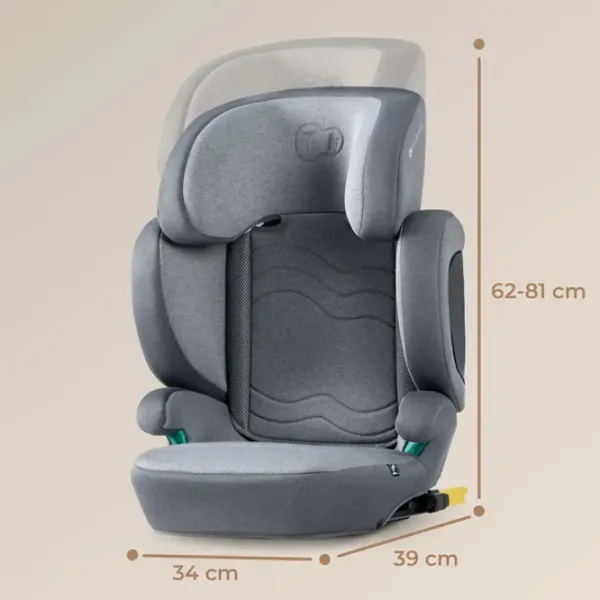 Детское автокресло KinderKraft Xpand 2 PRO i-Size  3.5 года - 12 лет / 36 кг / Серый photo 5