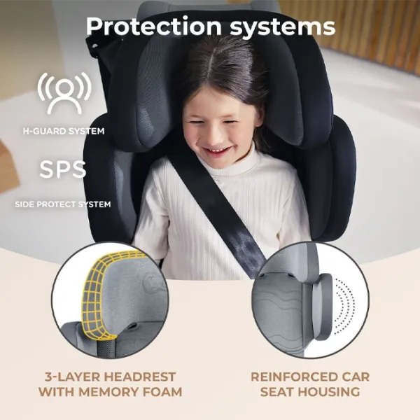 Детское автокресло KinderKraft Xpand 2 PRO i-Size  3.5 года - 12 лет / 36 кг / Серый photo 12