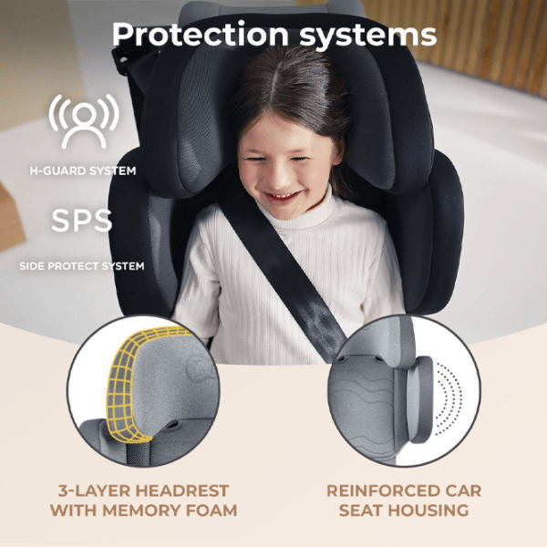 Детское автокресло KinderKraft Xpand 2 PRO i-Size  3.5 года - 12 лет / 36 кг / Серый photo 12