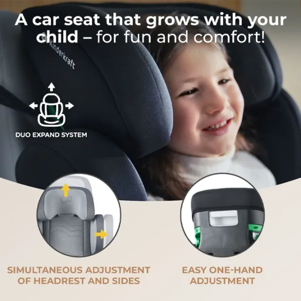 Детское автокресло KinderKraft Xpand 2 PRO i-Size  3.5 года - 12 лет / 36 кг / Серый photo 13