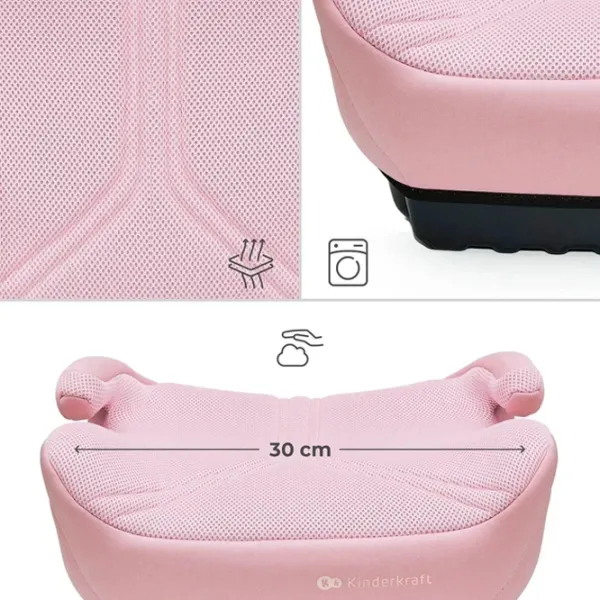 Scaun auto KinderKraft I-BOOST 2 PRO i-Size  6 ani - 12 ani / 36 kg / Pink photo 3