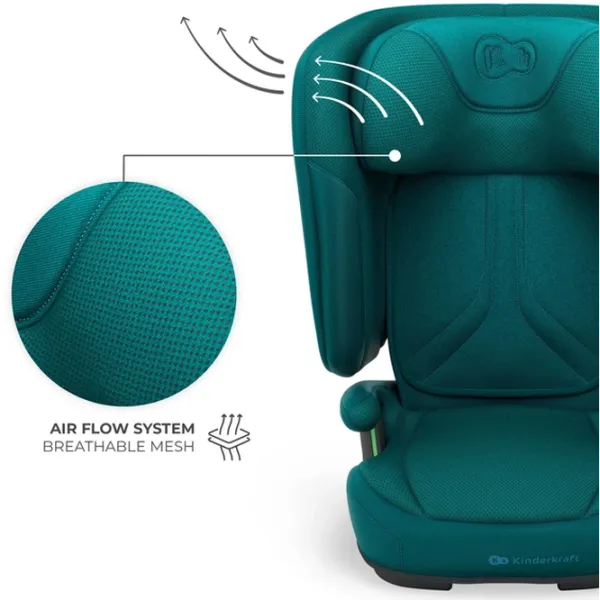 Scaun auto KinderKraft UNITY 2 I-Size  3.5 ani - 12 ani / 36 kg / Green photo 4