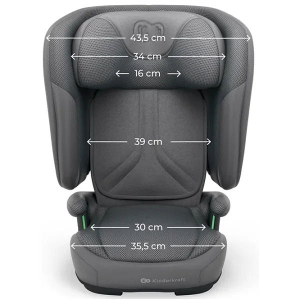 Детское автокресло KinderKraft UNITY 2 I-Size  3.5 года - 12 лет / 36 кг / Серый photo 11