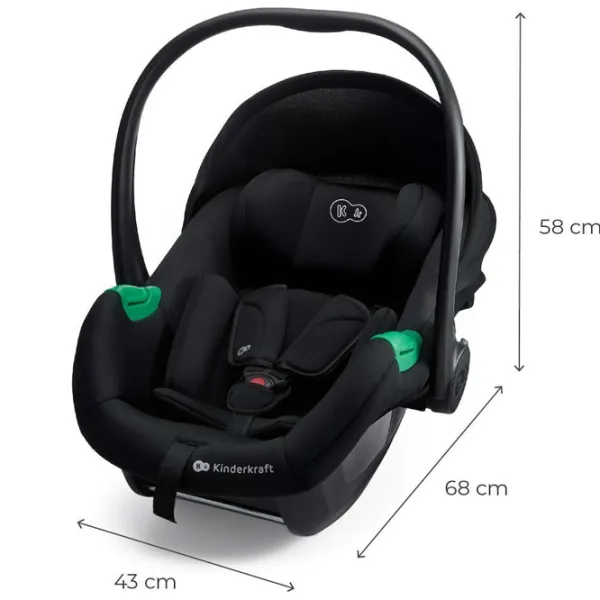 Детское автокресло KinderKraft Mink Pro 2  0 месяцев - 1 год / 13 кг / Черный photo 3