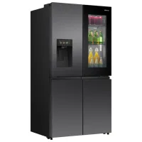Frigider Hisense RQ600P7SKE cu congelator jos 615 l / 179 cm / Black photo 2