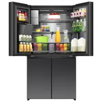 Frigider Hisense RQ600P7SKE cu congelator jos 615 l / 179 cm / Black photo 8