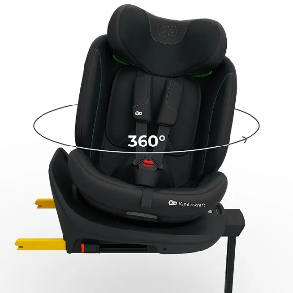 Детское автокресло KinderKraft I-360 2 PLUS i-Size  0 месяцев - 12 лет / 36 кг / Черный photo 3
