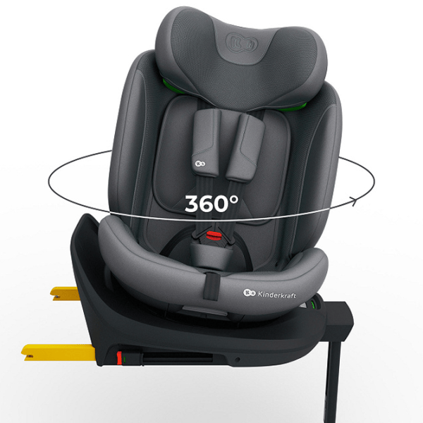 Детское автокресло KinderKraft I-360 2 PLUS i-Size  0 месяцев - 12 лет / 36 кг / Серый photo 3