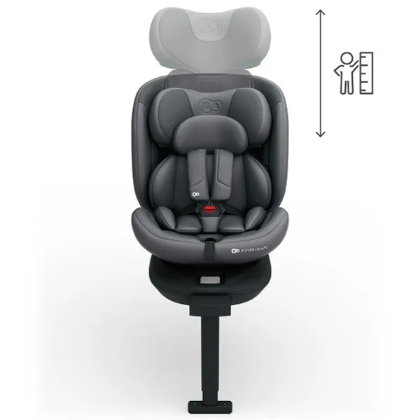 Детское автокресло KinderKraft I-360 2 PLUS i-Size  0 месяцев - 12 лет / 36 кг / Серый photo 5