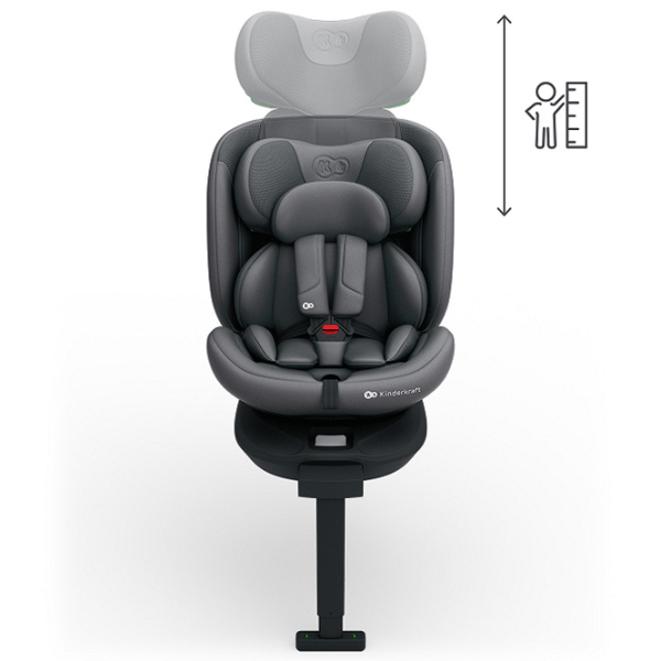 Детское автокресло KinderKraft I-360 2 PLUS i-Size  0 месяцев - 12 лет / 36 кг / Серый photo 5