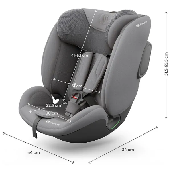 Scaun auto KinderKraft ENDURA SAFE  3 luni - 12 ani / 36 kg / Gray photo 11