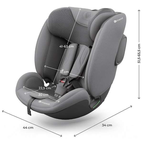 Scaun auto KinderKraft ENDURA SAFE  3 luni - 12 ani / 36 kg / Gray photo 11