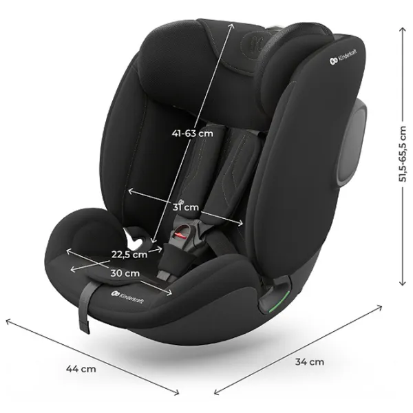 Детское автокресло KinderKraft ENDURA SAFE MODULAR SYSTEM  3 месяца - 12 лет / 36 кг / Черный photo 17