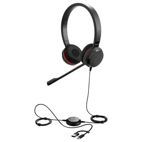 Наушники Jabra EVOLVE 20 SE Красный Черный Проводная/ Персональный photo 2