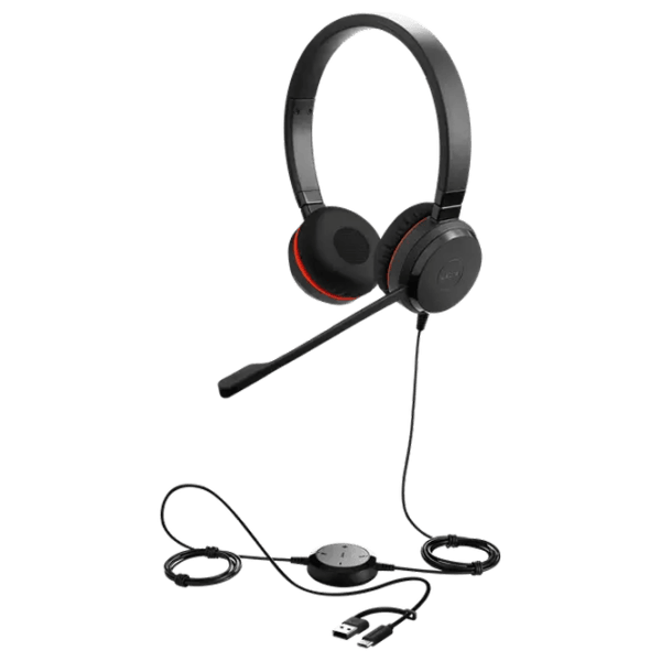 Наушники Jabra EVOLVE 20 SE Красный Черный Проводная/ Персональный photo 2