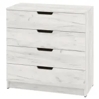 Комод Pehotin K-4 Eco 80 x 80 x 38см / ДСП / Дуб Крафт Белый