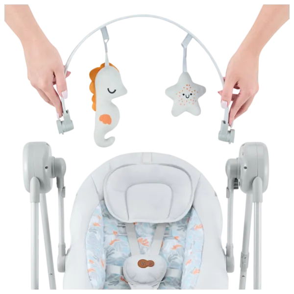 Balansor KinderKraft Swingee 0 ani - 6 ani / Gray photo 2