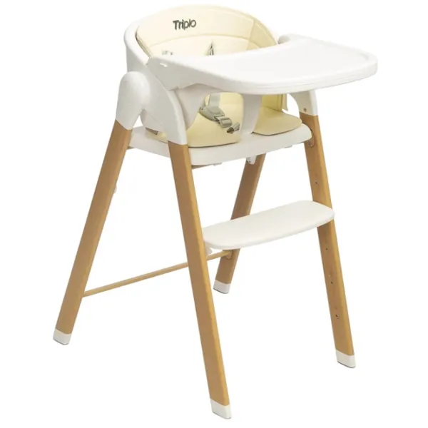 Стульчик для кормления Caretero Triplo 7731 (5903076320889) / 6 месяцев / Бежевый  photo 2