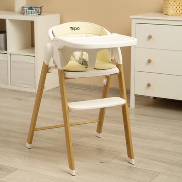 Стульчик для кормления Caretero Triplo 7731 (5903076320889) / 6 месяцев / Бежевый  photo 10